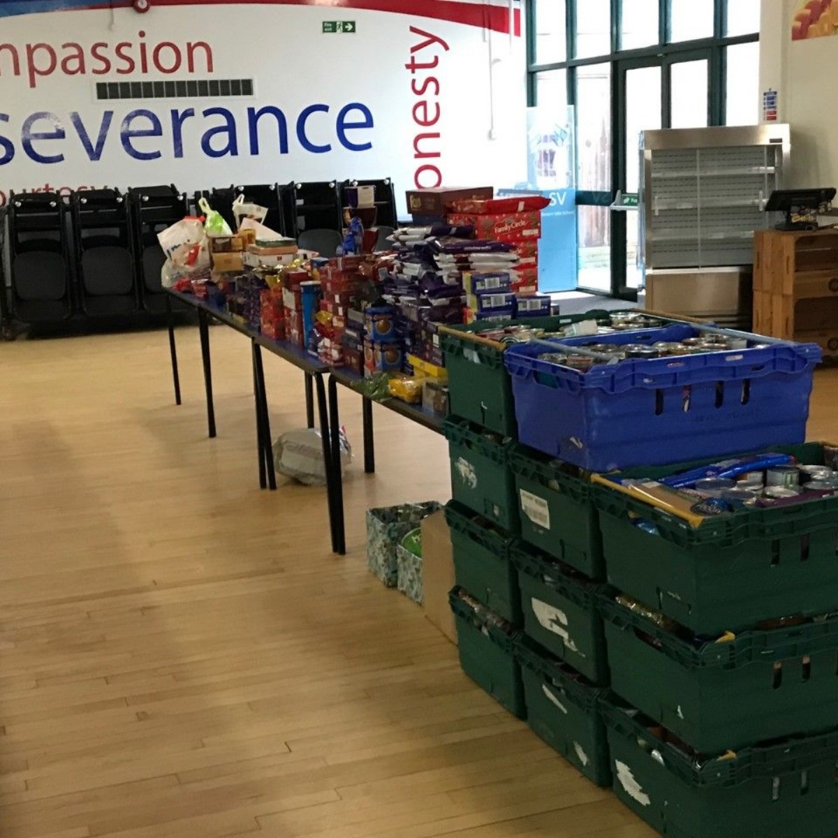 Severn Vale School - Foodbank collection for Christmas